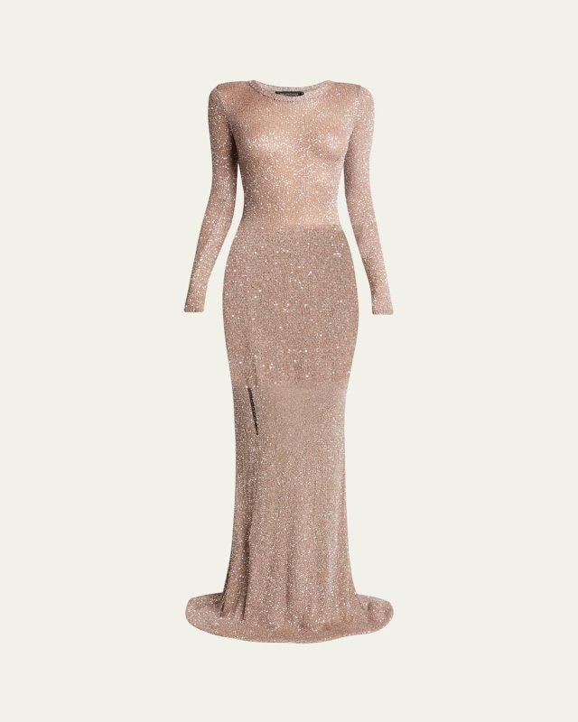Maxi Sequined Dress